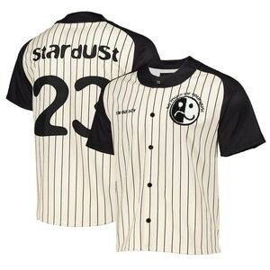 Fall Out Boy Medium Unisex So Much (for) Stardust Tour Pinstripe Baseball Jersey